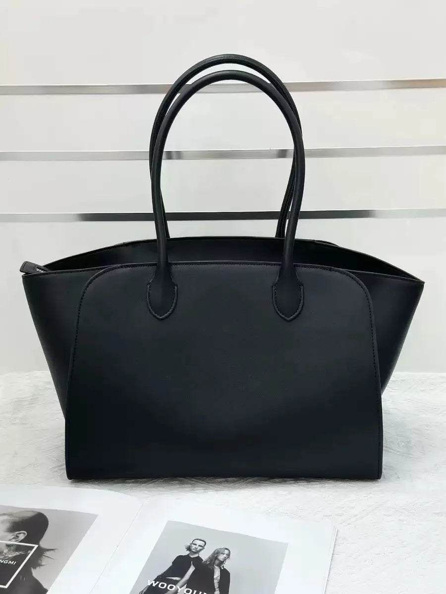 Tote Bag High Quality Genuine Leather Large Capacity Marlo 17/14 Shoulder Bag Handbag Soft Cowhide Casual Suede Women's Bag