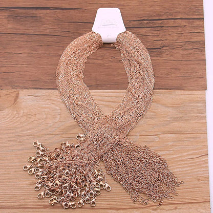 PULCHRITUDE Lote de 5 unidades de cadenas de 45 cm y 4 mm para hombre y mujer, collar con eslabones de acero inoxidable dorado/plateado, cadena cubana para fabricación de joyas