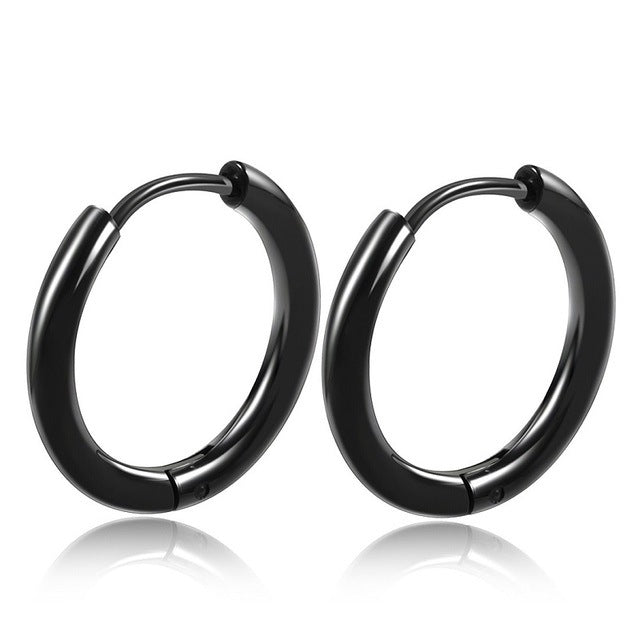1 Par Aretes de Aro de Acero Inoxidable para Mujer y Hombre Color Oro Pequeños Aretes Joyería de Niña Pendientes Mujer Aretes Perforación de Cartílago