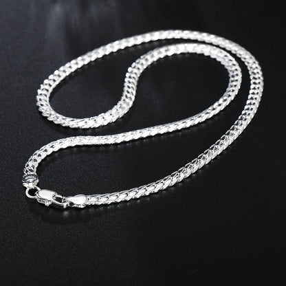 20-60cm 5mm 925 silver luxury brand design noble Necklace Chain For Woman Men Fashion Wedding Engagement Jewelry