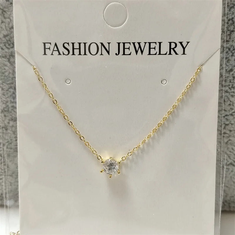 Collar de plata de ley 925 Somilia para mujer, chapado en oro rosa de 18 quilates, collar con colgante de circonita 5A, joyas finas, regalo para mamá