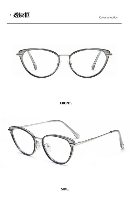 2025 Fashion Cat Eye Photochromic Myopia Glasses for Women Outdoor Color Changing UV Protection Sunglasses Near Sight Eyeglasses