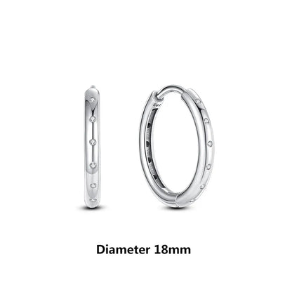 Original 925 Sterling Silver Earrings 2026 Stud Hoop Crystal Earings For Women Rose Gold Crown Heart Infinity Bee Earing Jewelry