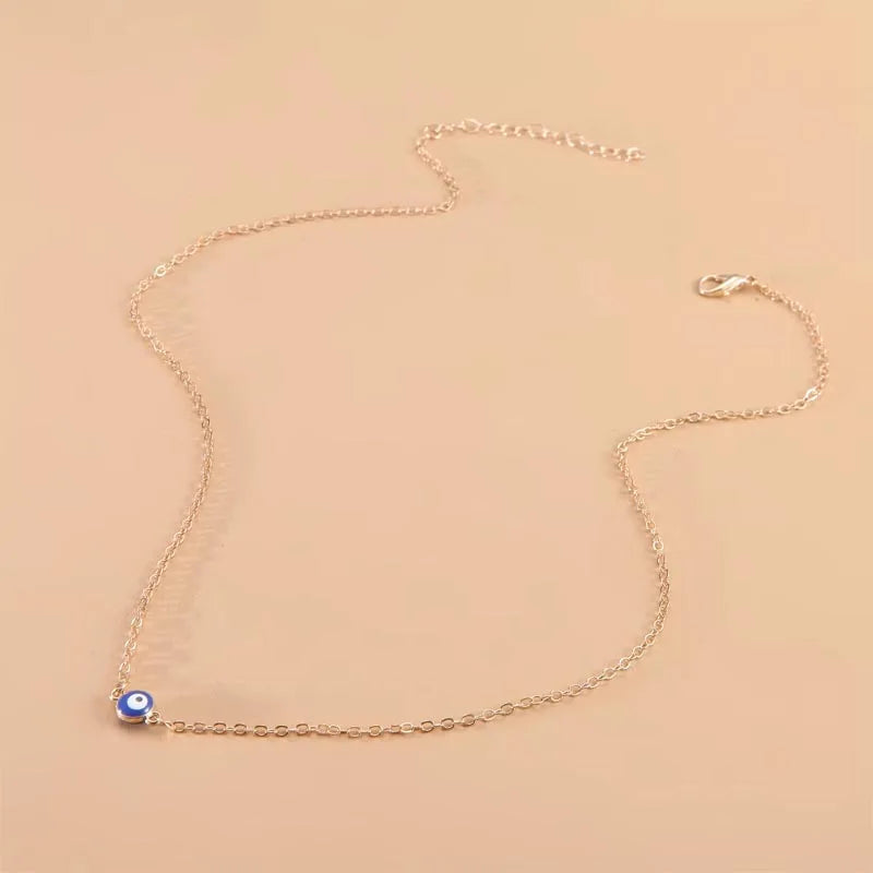 Collar con colgante de doble corazón simple para mujer, pareja, gargantilla de acero inoxidable, cadena de color dorado, joyería de regalo para fiesta de bodas y amigos