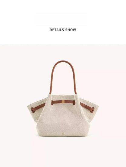 Women's Dumpling Bag Large Capacity Tote Bag Casual Shoulder Handbag 2026 New Fashion Solid Color Top-handle Bag for Work Travel