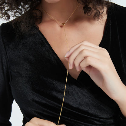 ANDYWEN Collier ras du cou ajustable en argent sterling 925 plaqué or avec pendentif cœur - Bijoux de luxe pour femme