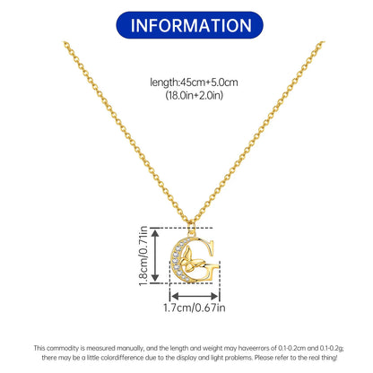 PANPOKI 925 Sterling Silver 18K Gold Heart-shaped Lock Key Necklace Pendant Necklace for Women Birthday Gifts Wedding Jewelry