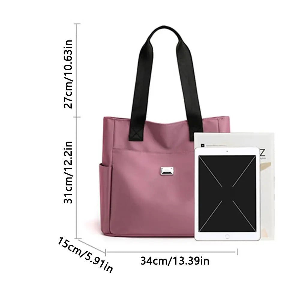 High Quality Shoulder Bag Large Capacity Handbag Lightweight Waterproof Nylon Tote Bags School And Travel Supply
