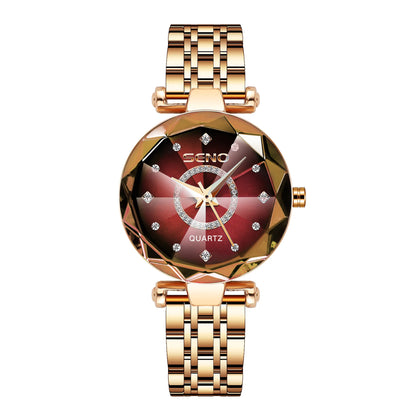 UTHAI CQ244 Waterproof Women watch Ocean Heart Diamond studded Quartz Watch Light Luxury Clock Gift,watches for woman