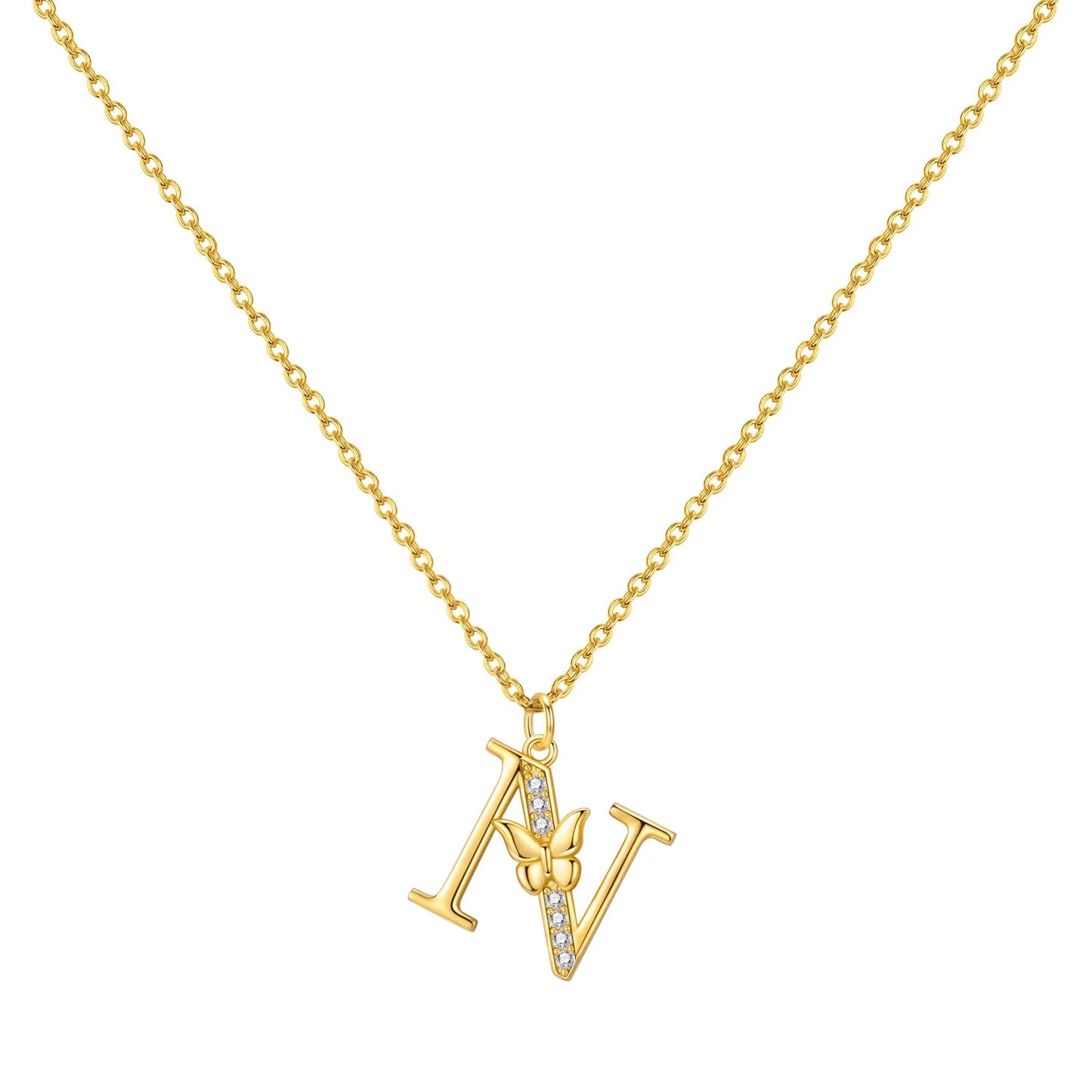 PANPOKI 925 Sterling Silver 18K Gold Heart-shaped Lock Key Necklace Pendant Necklace for Women Birthday Gifts Wedding Jewelry