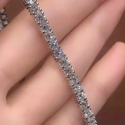 Classics Moissanite Tennis Bracelets Hot 925 Sterling Silver for Women High Quality Wedding Jewelry Accessories Fashion Gift
