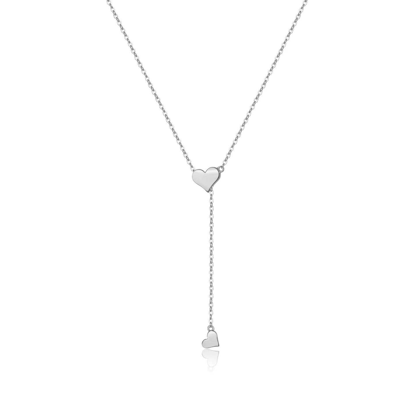ANDYWEN Collier ras du cou ajustable en argent sterling 925 plaqué or avec pendentif cœur - Bijoux de luxe pour femme