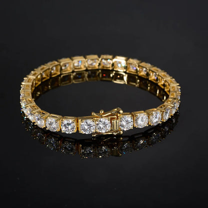 Classics Moissanite Tennis Bracelets Hot 925 Sterling Silver for Women High Quality Wedding Jewelry Accessories Fashion Gift