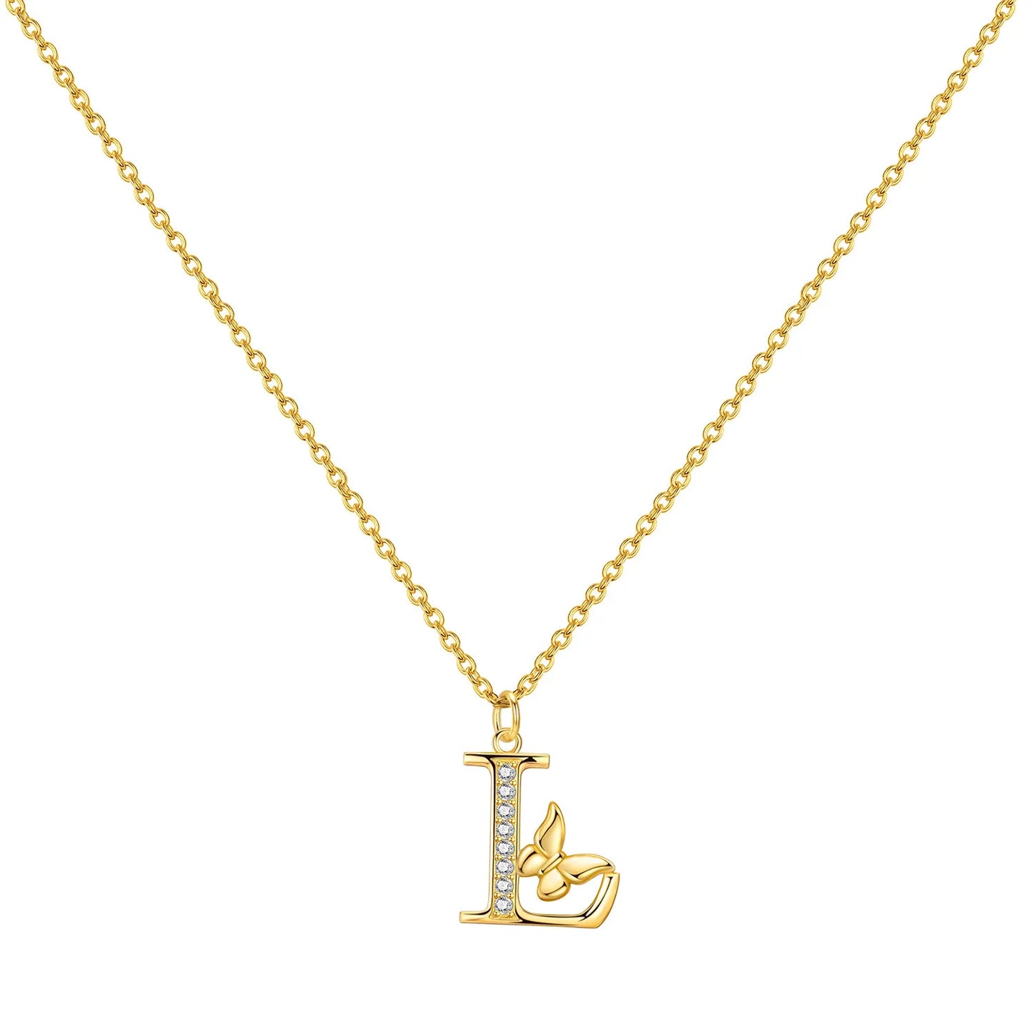 PANPOKI 925 Sterling Silver 18K Gold Heart-shaped Lock Key Necklace Pendant Necklace for Women Birthday Gifts Wedding Jewelry
