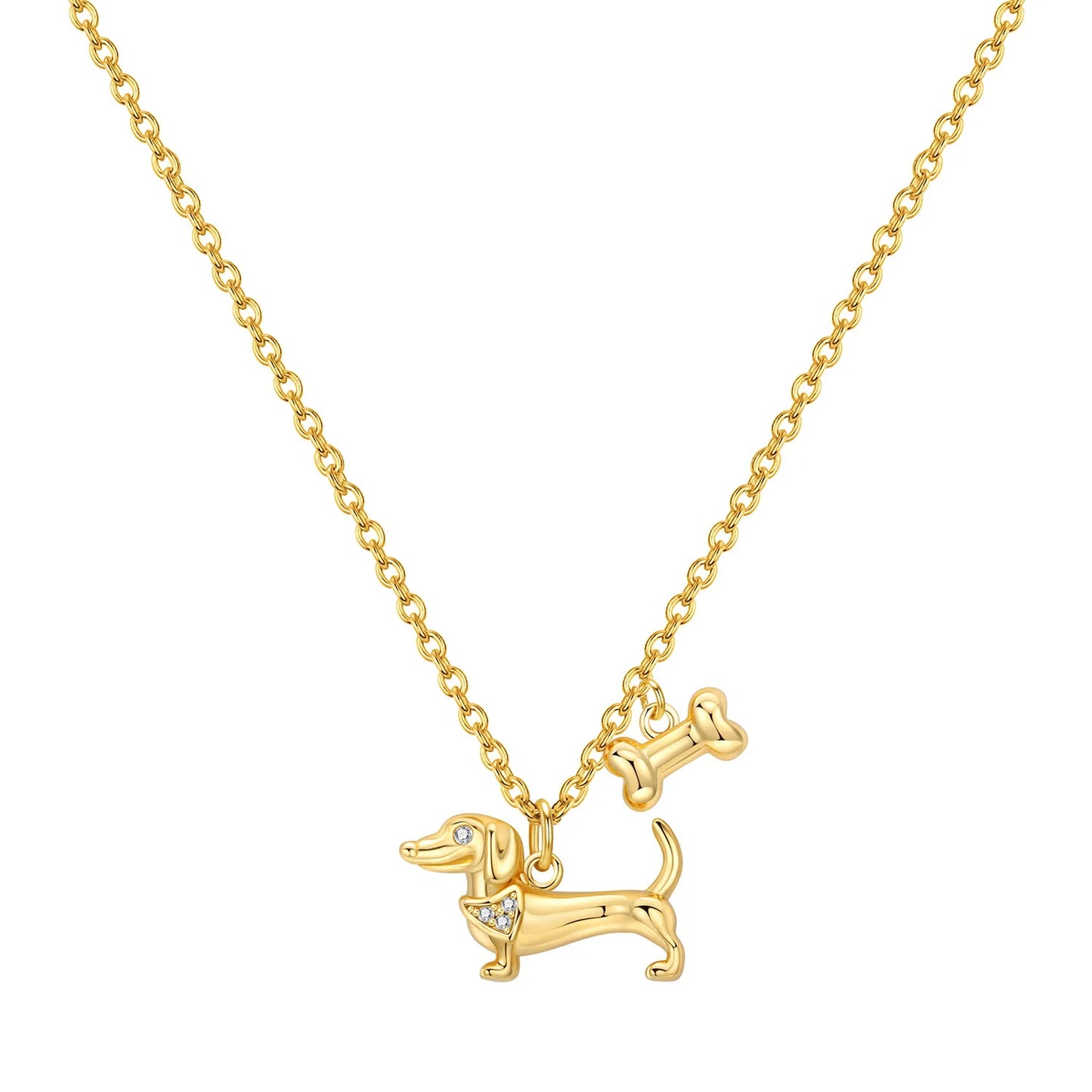 PANPOKI 925 Sterling Silver 18K Gold Heart-shaped Lock Key Necklace Pendant Necklace for Women Birthday Gifts Wedding Jewelry