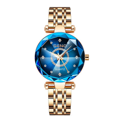 UTHAI CQ244 Waterproof Women watch Ocean Heart Diamond studded Quartz Watch Light Luxury Clock Gift,watches for woman