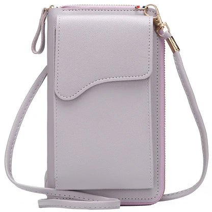 Women's Small Crossbody Shoulder Bags PU Leather Female Cell Phone Pocket Bag Ladies Purse Card Clutches Wallet Messenger Bags