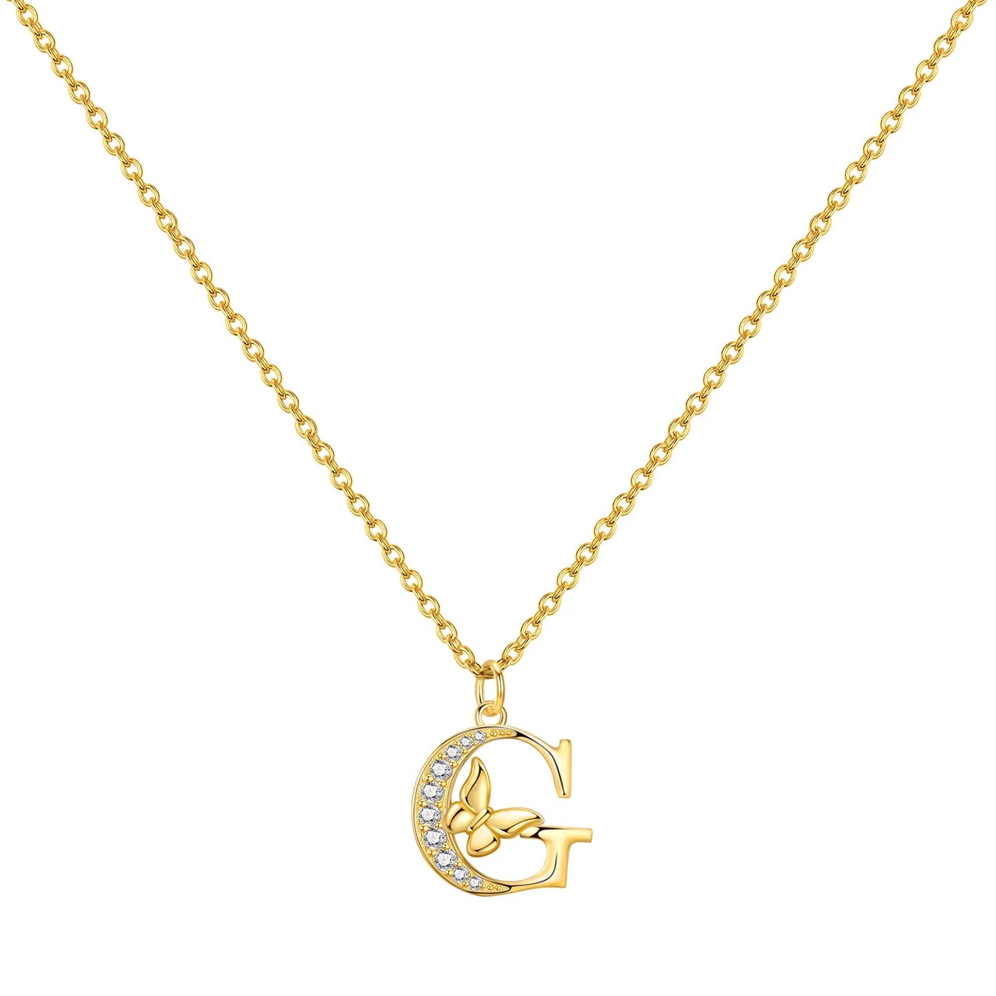 PANPOKI 925 Sterling Silver 18K Gold Heart-shaped Lock Key Necklace Pendant Necklace for Women Birthday Gifts Wedding Jewelry