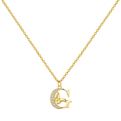 PANPOKI 925 Sterling Silver 18K Gold Heart-shaped Lock Key Necklace Pendant Necklace for Women Birthday Gifts Wedding Jewelry