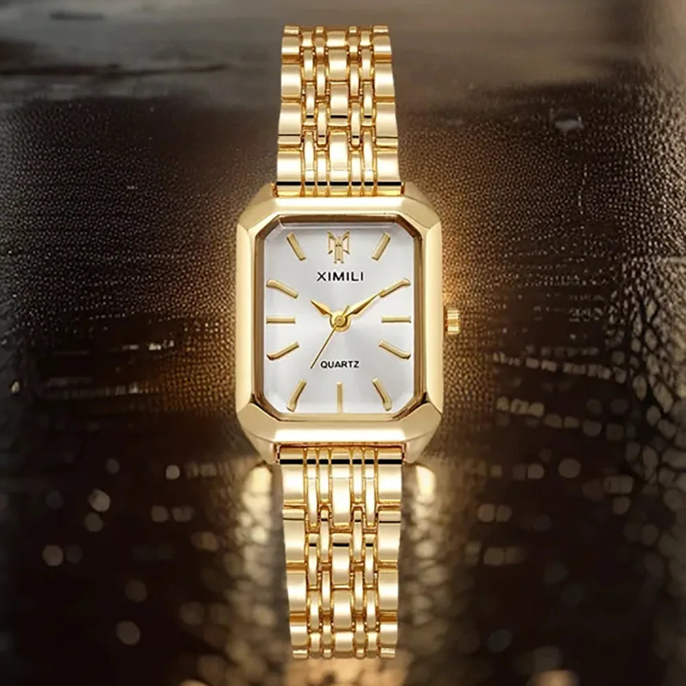 UTHAI Brand New Women Watch Light Luxury Brand Stainless Steel Ladies Business Watches Female Student Fashion Quartz Wristwatch