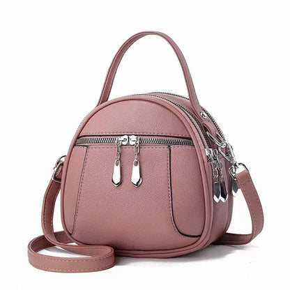 2024 New Authentic Brand Women's Shoulder Bag High Quality Soft Leather Girls Handbag Fashionable Simple Female Crossbody Bolsas