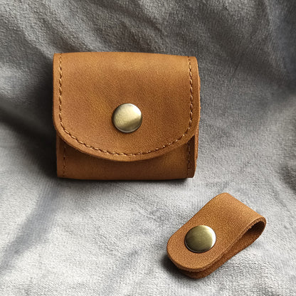 Mini Fashion Coin Purse Vintage Men Women Genuine Leather Wallet Multifunctional Female Small Coin Bag Key Pocket Wallets