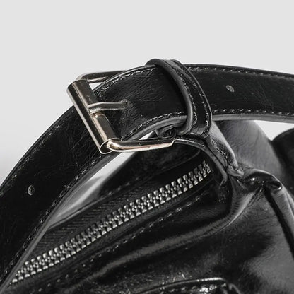 Portable Y2K Retro Shoulder Bag Multi-pocket Spicy Girl Armpit Bag Fashion Handbag Vintage Underarm Bag Streetwear