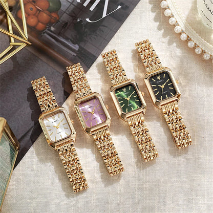 UTHAI Brand New Women Watch Light Luxury Brand Stainless Steel Ladies Business Watches Female Student Fashion Quartz Wristwatch