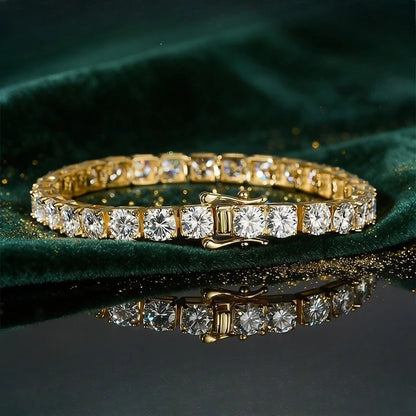 Classics Moissanite Tennis Bracelets Hot 925 Sterling Silver for Women High Quality Wedding Jewelry Accessories Fashion Gift