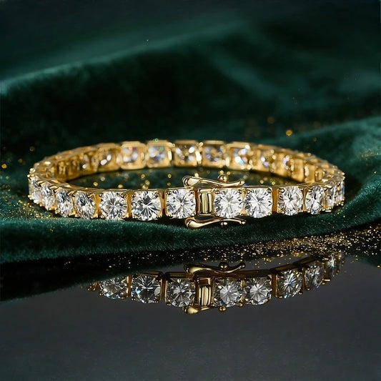 Classics Moissanite Tennis Bracelets Hot 925 Sterling Silver for Women High Quality Wedding Jewelry Accessories Fashion Gift