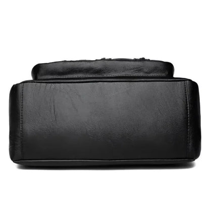 New Ladies Bags PU Single Shoulder Messenger Bag Soft Surface Zipper Women Crossbody Simple Gorgeous Black Shopping Handbags