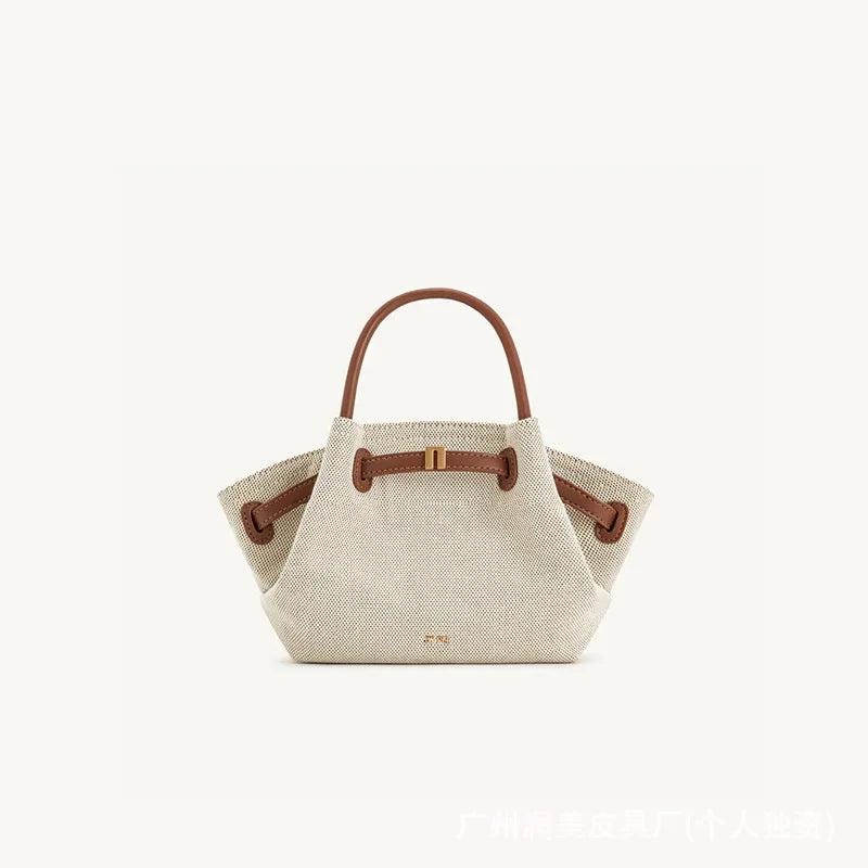 Women's Dumpling Bag Large Capacity Tote Bag Casual Shoulder Handbag 2026 New Fashion Solid Color Top-handle Bag for Work Travel