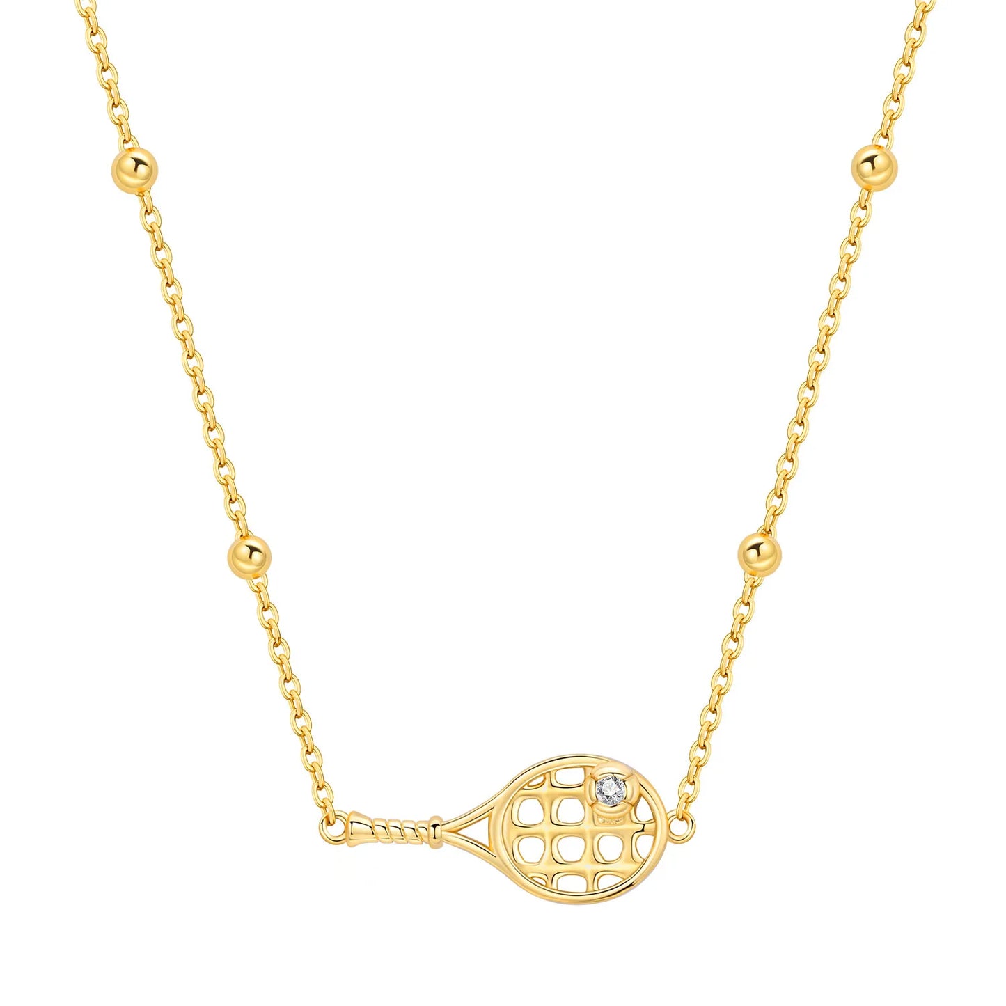PANPOKI 925 Sterling Silver 18K Gold Heart-shaped Lock Key Necklace Pendant Necklace for Women Birthday Gifts Wedding Jewelry