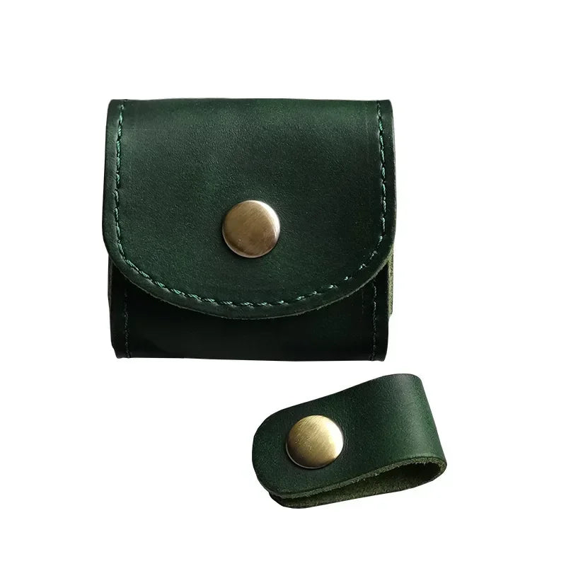 Mini Fashion Coin Purse Vintage Men Women Genuine Leather Wallet Multifunctional Female Small Coin Bag Key Pocket Wallets