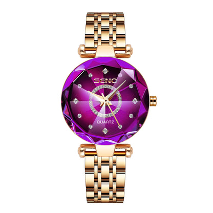 UTHAI CQ244 Waterproof Women watch Ocean Heart Diamond studded Quartz Watch Light Luxury Clock Gift,watches for woman