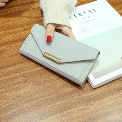 2025 New Fashion Women Wallets Leather Hasp Wallet Women's Long Design Purse Clutch Women Lady Wallet Phone Pocket Cartera Mujer