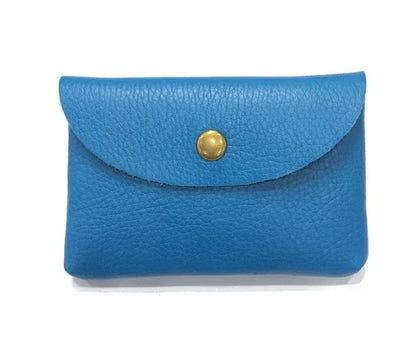 Top Layer Cowhide Fashion Buckle Money Wallet Card Holder Mini Portable Lychee Pattern Business Wallet for Men Women Coin Bag