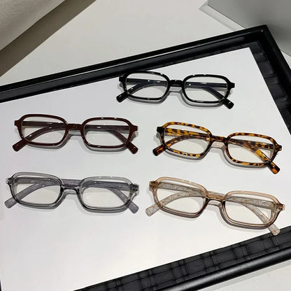 Luxury Women Printed Presbyopia Glasses Fashion Square Small Frame Reading Glasses Ultra Light Anti-blue Light Farsightedness