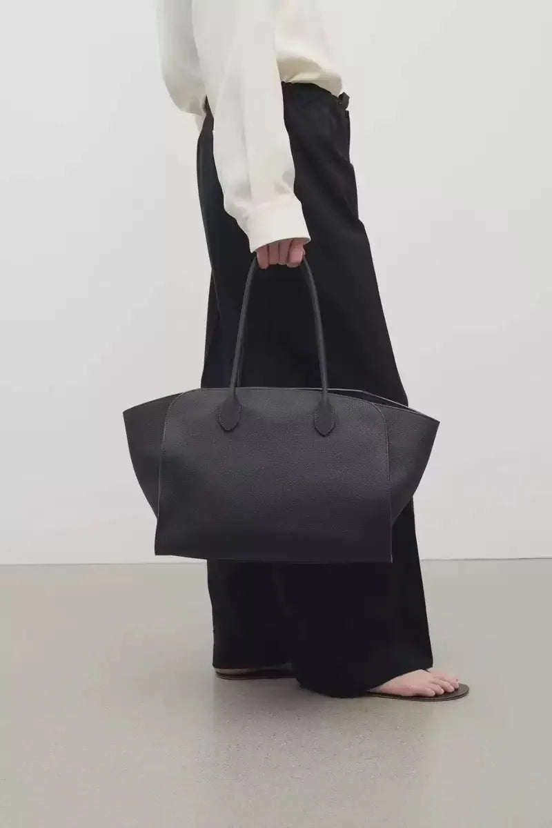Tote Bag High Quality Genuine Leather Large Capacity Marlo 17/14 Shoulder Bag Handbag Soft Cowhide Casual Suede Women's Bag
