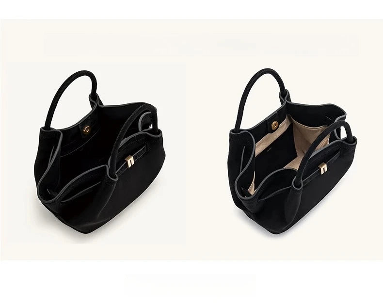 Women's Dumpling Bag Large Capacity Tote Bag Casual Shoulder Handbag 2026 New Fashion Solid Color Top-handle Bag for Work Travel