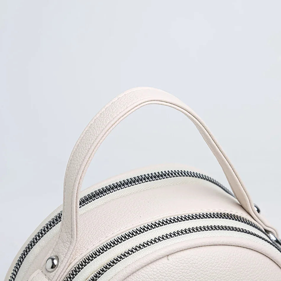 2024 New Authentic Brand Women's Shoulder Bag High Quality Soft Leather Girls Handbag Fashionable Simple Female Crossbody Bolsas