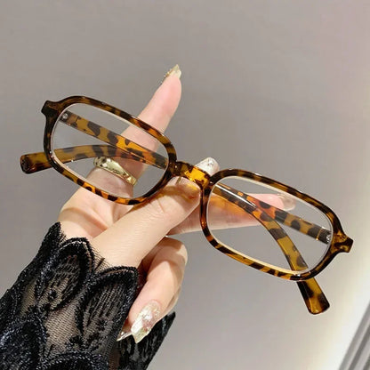 Luxury Women Printed Presbyopia Glasses Fashion Square Small Frame Reading Glasses Ultra Light Anti-blue Light Farsightedness