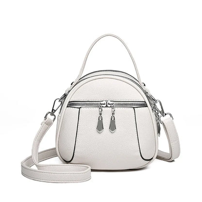 2024 New Authentic Brand Women's Shoulder Bag High Quality Soft Leather Girls Handbag Fashionable Simple Female Crossbody Bolsas