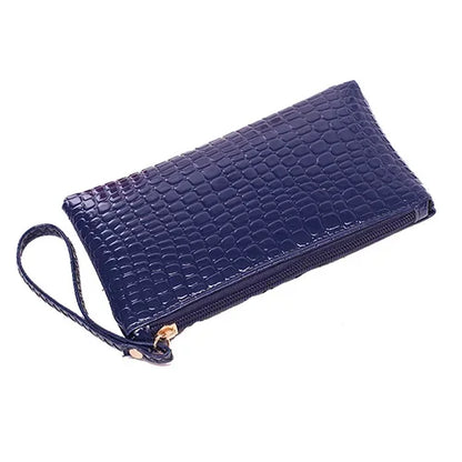 Women's Crocodile Coin Bags Purse Money Organizer Korean Mobile Phone Clutch Bags Makeup Bags Traveling Neceser Toiletry Pouch
