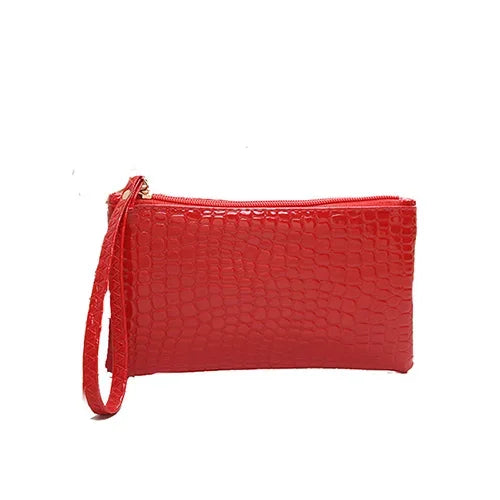 Women's Crocodile Coin Bags Purse Money Organizer Korean Mobile Phone Clutch Bags Makeup Bags Traveling Neceser Toiletry Pouch