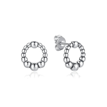 Original 925 Sterling Silver Earrings 2026 Stud Hoop Crystal Earings For Women Rose Gold Crown Heart Infinity Bee Earing Jewelry