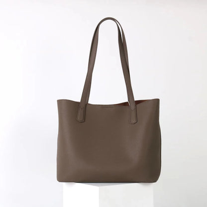 Hot Sale Classic All-match Minimalist Business Style Large Women Tote Bag A4 Laptop Cowhide Leather Female Underarm Handbag