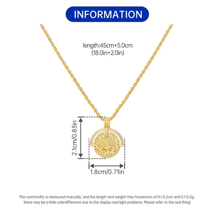 PANPOKI 925 Sterling Silver 18K Gold Heart-shaped Lock Key Necklace Pendant Necklace for Women Birthday Gifts Wedding Jewelry