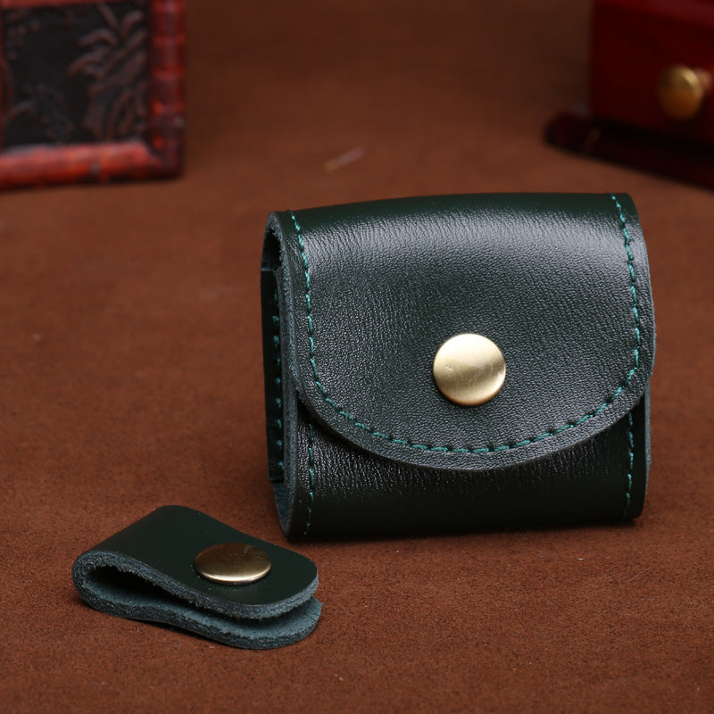 Mini Fashion Coin Purse Vintage Men Women Genuine Leather Wallet Multifunctional Female Small Coin Bag Key Pocket Wallets