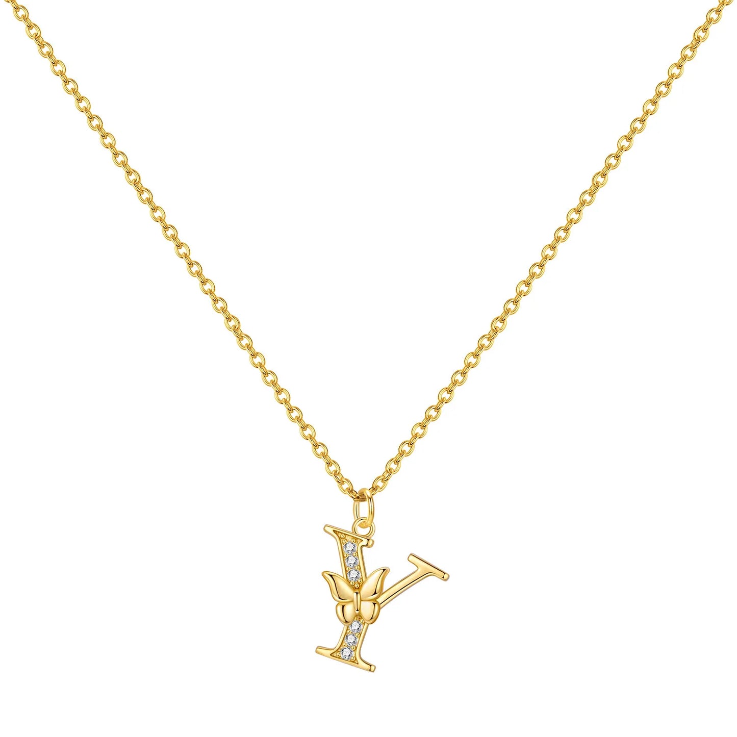 PANPOKI 925 Sterling Silver 18K Gold Heart-shaped Lock Key Necklace Pendant Necklace for Women Birthday Gifts Wedding Jewelry
